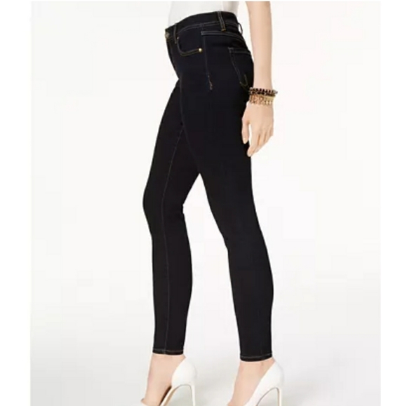 INC. Int'l Jeans Women's SKINNY Leg Curvy Fit Dark Rinse Size 10 NWT - Picture 3 of 8